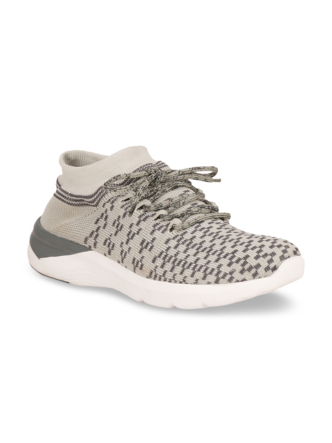 

Columbus Men Grey Mesh Mid-Top Running Shoes