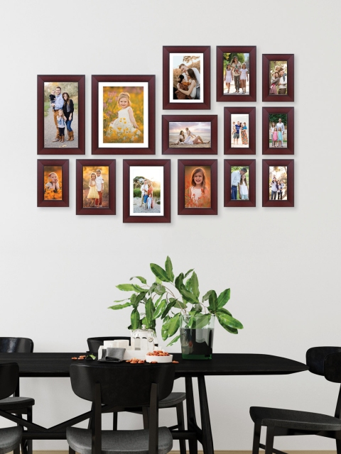 

RANDOM Set of 14 Brown New Synthetic Collage Photo Frames