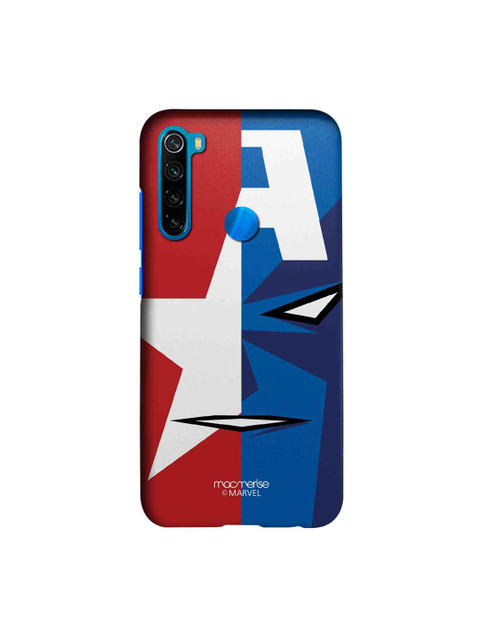 

macmerise Blue & Red Marvel Comics Face Focus Captain America Sublime Xiaomi Redmi Note 8 Back Case