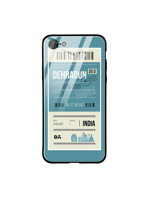 

DailyObjects Blue & Beige Dehradun City Tag iPhone 7 Glass Cover