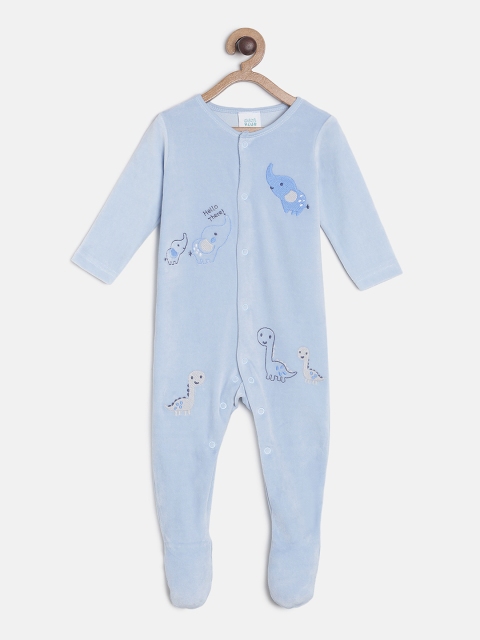 

MINI KLUB Boys Blue Solid Sleepsuit