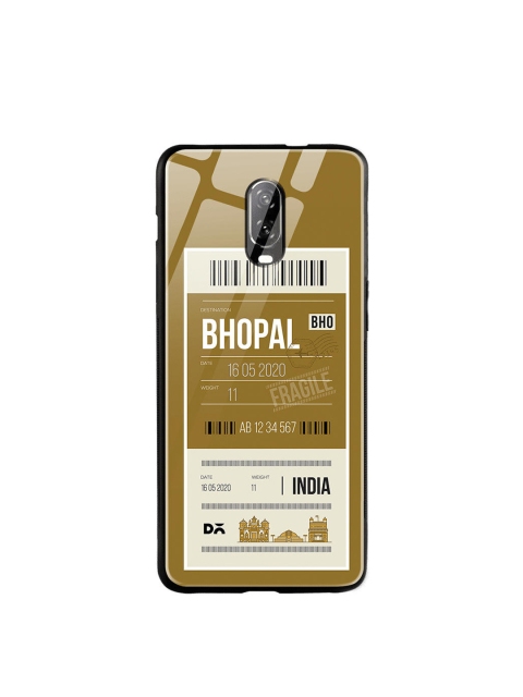 

DailyObjects Olive Green & White Bhopal City Tag OnePlus 6T Glass Case