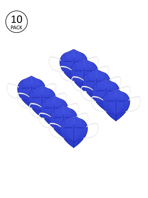 

Status Unisex 10 Pcs Navy Blue 4-Ply Anti-Pollution N95 Mask