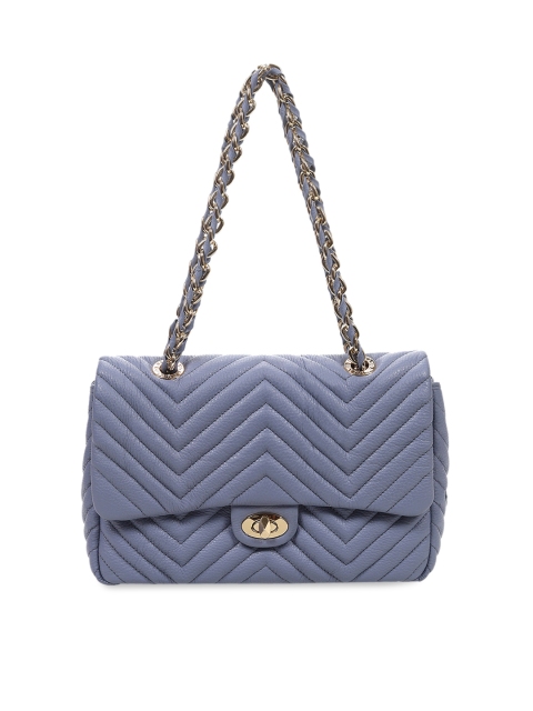 

Da Milano Lavender Quilted Leather Handheld Bag