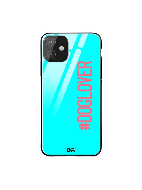 

DailyObjects Turquoise Blue & Pink Dog Lover iPhone 11 Glass Case