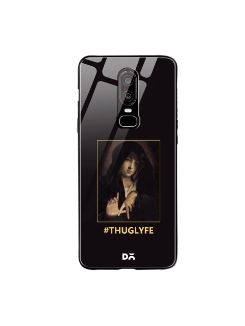 

DailyObjects Black & Brown Thug Lyfe OnePlus 6 Glass Cover