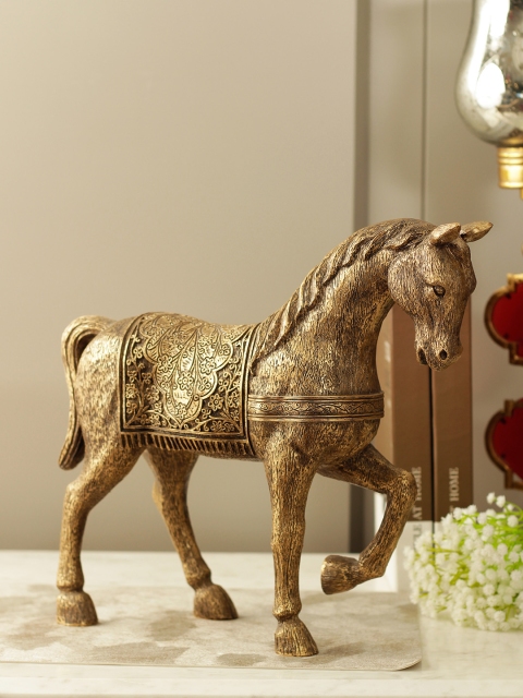 

Living Essence Gold-Toned Carson Polyresin Horse Figurine