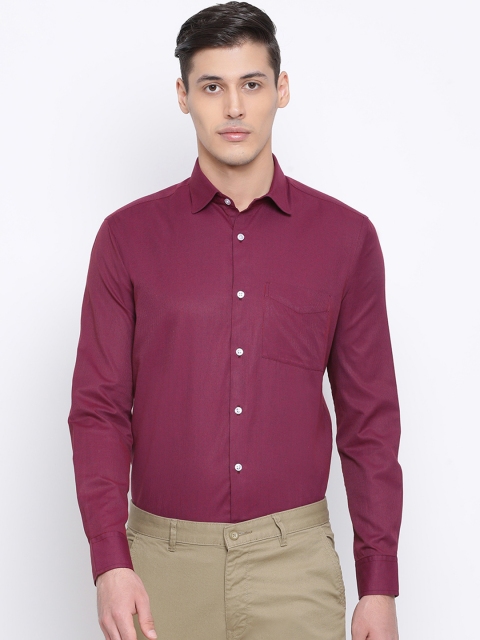

Richlook Men Maroon Regular Fit Solid Formal Shirt