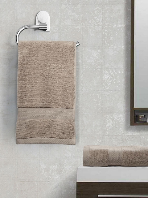 

BIANCA Set Of 2 Beige Solid 500 GSM Paradiso Hand Towels