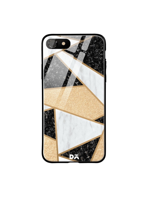 

DailyObjects Grey & Black Marble Quatret iPhone 7 Glass Case