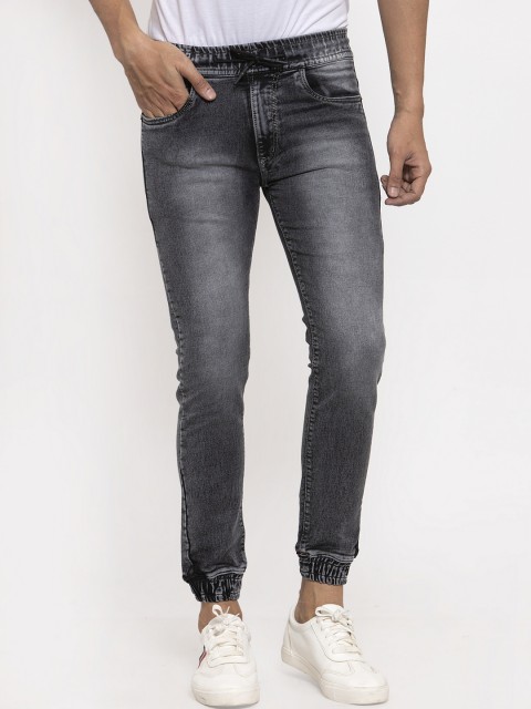 

Rodamo Men Grey Jogger Mid-Rise Clean Look Jeans