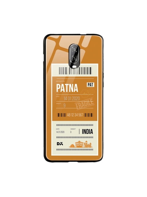 

DailyObjects Yellow & White Patna City Tag OnePlus 6T Glass Case