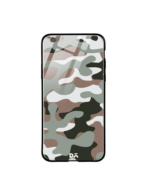 

DailyObjects Olive Green & Brown Camouflage Army iPhone 6S Glass Cover