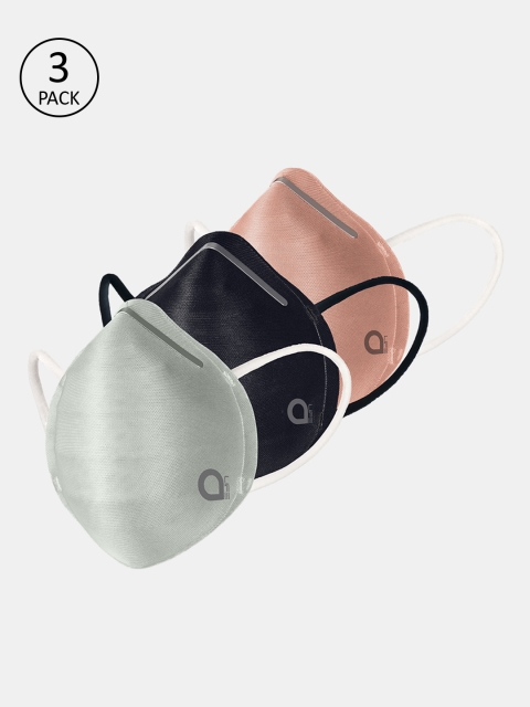 

Amante Unisex 3 Pcs 5-Ply Ultra-light Contoured Fit Reusable Protective Masks, Multi
