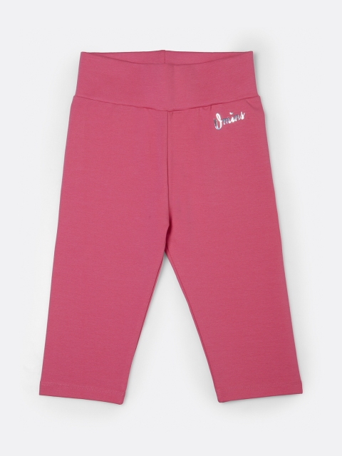 

VITAMINS Girls Pink Solid Slim-Fit Jeggings