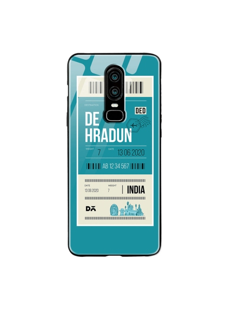 

DailyObjects Blue & White Dehradun City Tag OnePlus 6 Glass Case