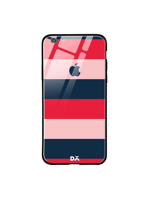 

DailyObjects Pink & Red Dark Lines iPhone 6S Glass Case