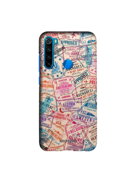 

macmerise Beige & Blue Immigration Stamps Sublime Xiaomi Redmi Note 8 Back Case