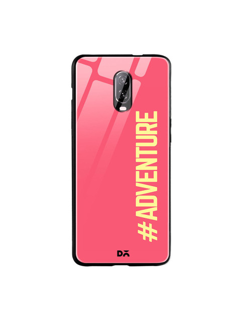 

DailyObjects Pink & Yellow Adventurous OnePlus 6T Glass Case