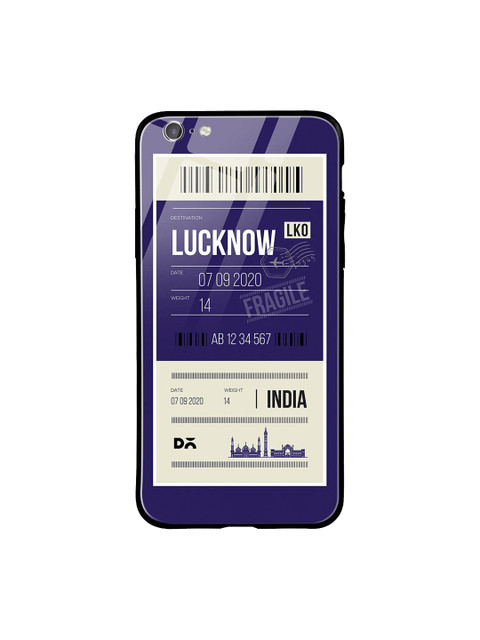 

DailyObjects Blue & White Lucknow City Tag iPhone 6 Glass Cover