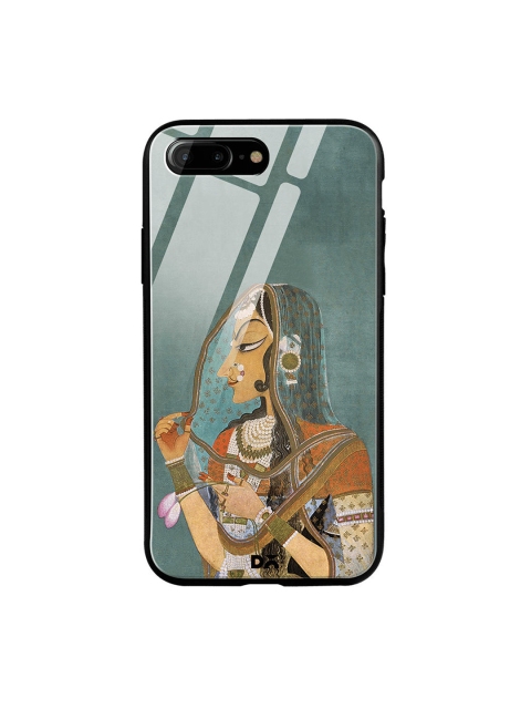 

DailyObjects Grey & Brown Vieled Woman iPhone 7 Plus Glass Case