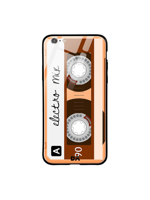 

DailyObjects Orange & Pink Electro Mix Tape iPhone 6S Glass Case