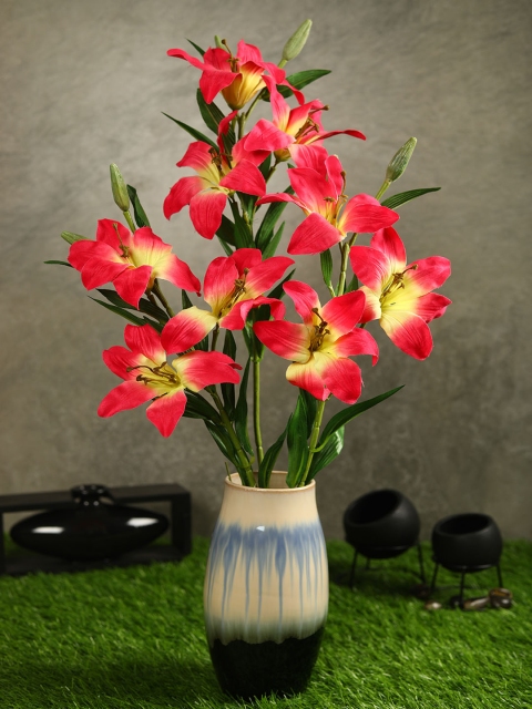 

PolliNation Set Of 3 Pink & Yellow Exotic Artificial Lily Flower Stems