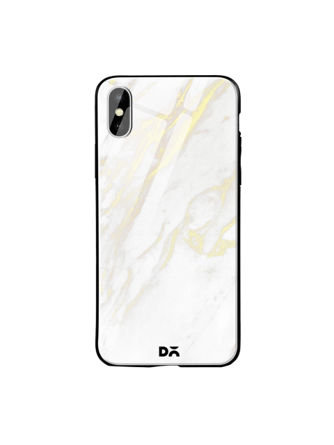 

DailyObjects White & Yellow Marble 2 iPhone XS Max Glass Case