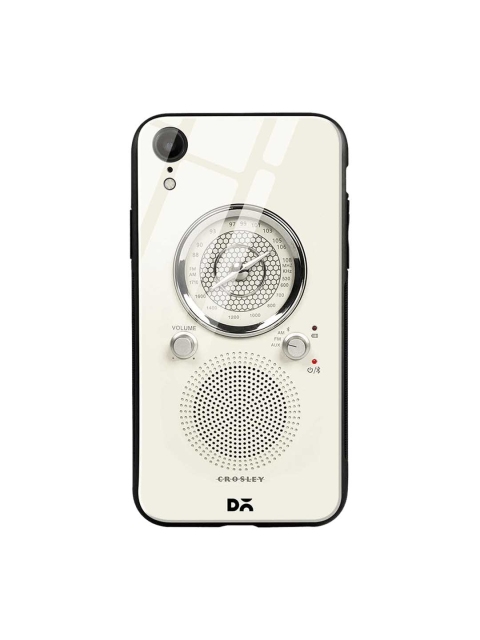 

DailyObjects White & Grey Crosly Radio iPhone XR Glass Case