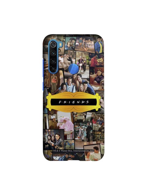 

macmerise Beige & Yellow Friends Collage Xiaomi Redmi Note 8 Back Case
