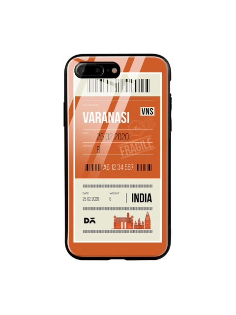 

DailyObjects Orange & White Varanasi City Tag iPhone 7 Plus Glass Case