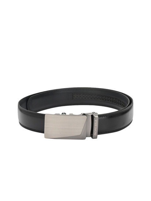

Pacific Gold Men Black Solid Genuine Leather Belt