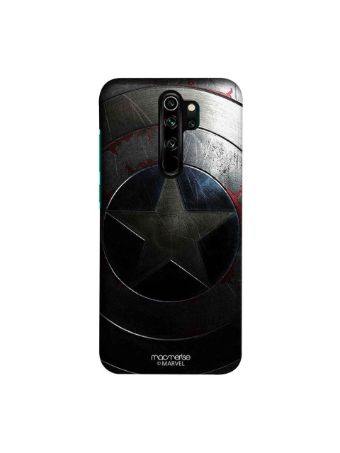 macmerise Green & Black Marvel Comics Rusted Captains Shield Sublime Xiaomi Redmi Note 8 Pro Back Case, Grey