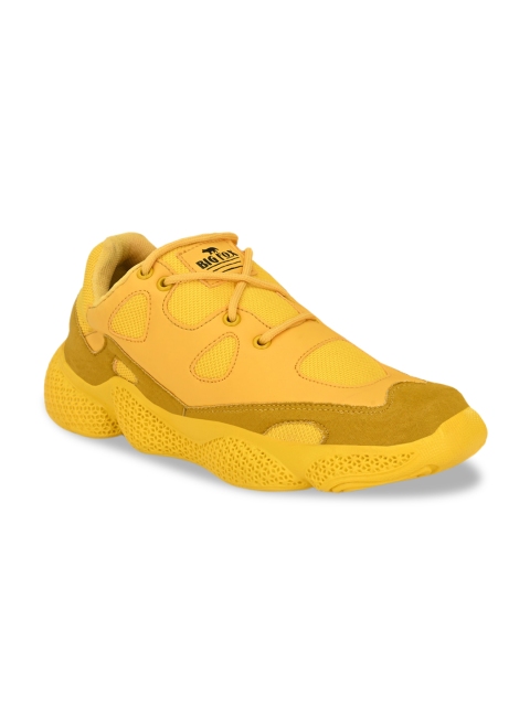 

Big Fox Men Yellow Canvas Running Shoes