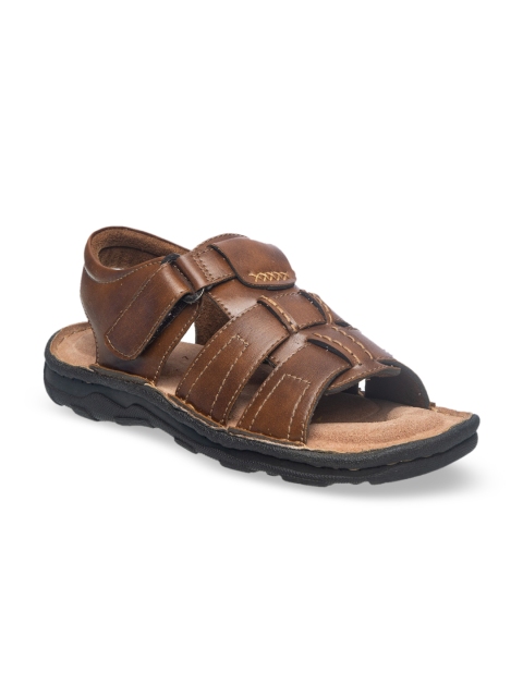 

Khadims Men Brown Comfort Sandals