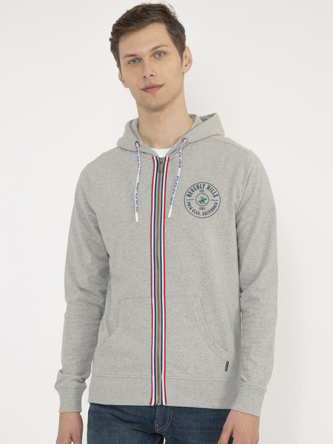 

Beverly Hills Polo Club Men Grey Solid Sweatshirt