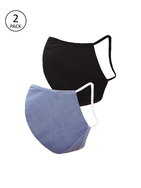 

Peter England Assorted Pack Of 2 3-Ply Reusable Antiviral Fabric Masks