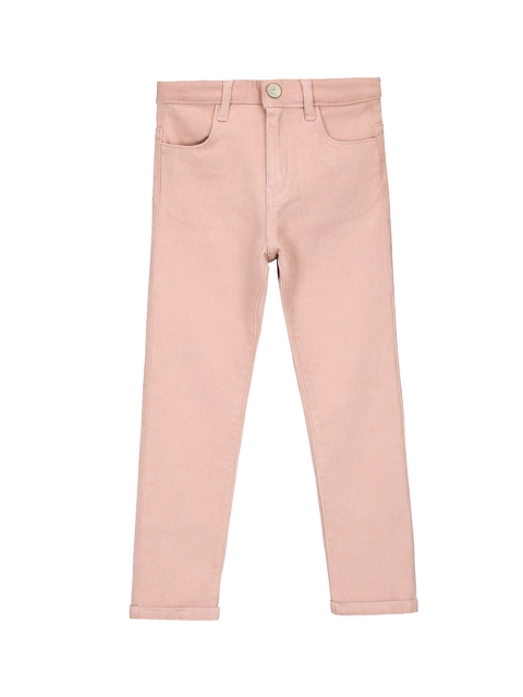 

Cherry Crumble Kids Pink Solid Chinos