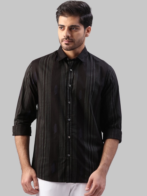 

Raymond Men Black Regular Fit Printed Casual Shirt
