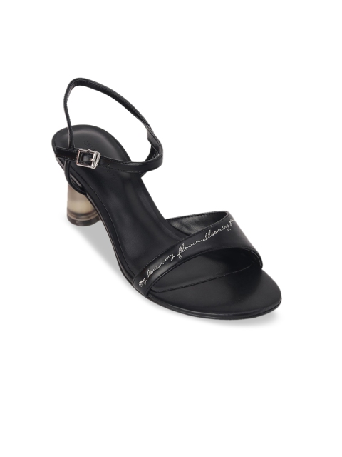 

CHARLES & KEITH Women Black Solid Heels