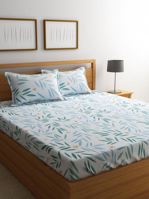 

RAGO Multicoloured Abstract 210 TC Cotton 1 Queen Bedsheet with 2 Pillow Covers, Multi