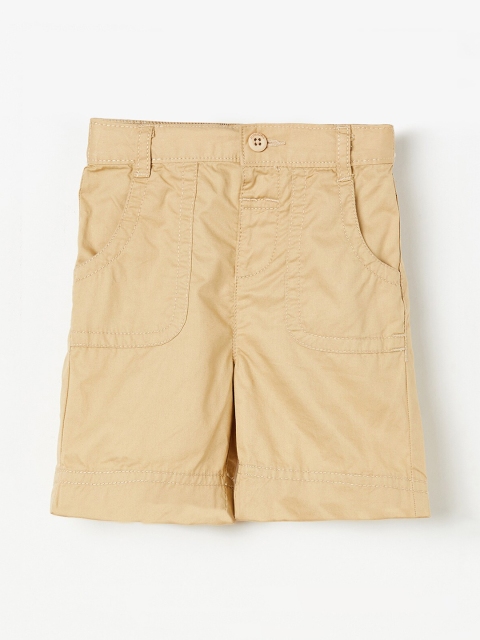 

Juniors by Lifestyle Boys Khaki Solid Regular Fit Shorts
