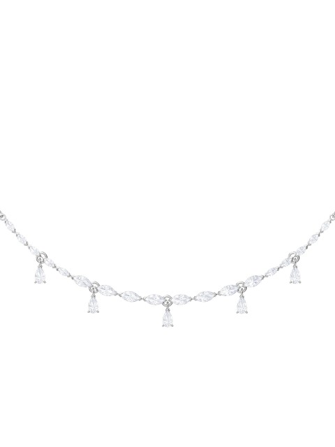 

SWAROVSKI Rhodium-Plated White Louison Necklace