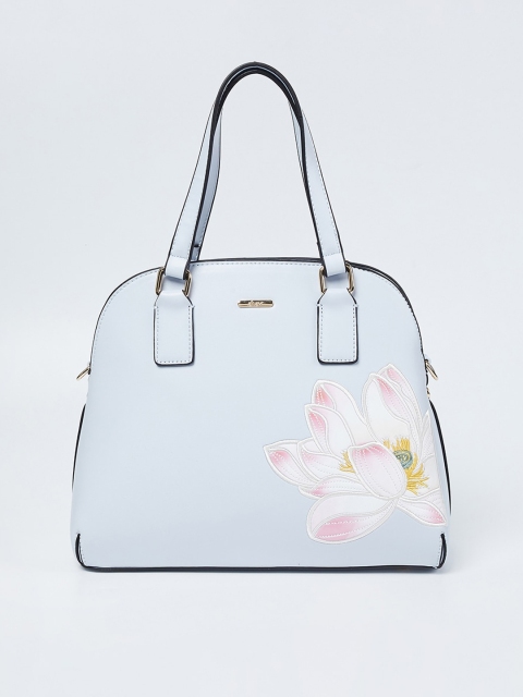 

Ginger by Lifestyle Blue Printed Handheld Bag