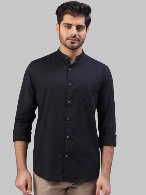 

Raymond Men Black Regular Fit Solid Casual Shirt