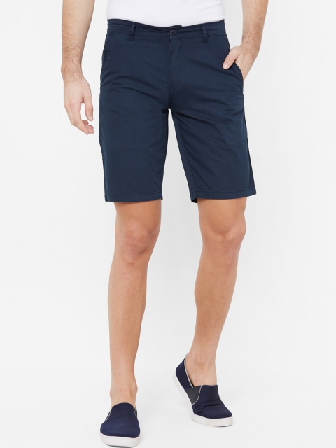 

FiTZ Men Navy Blue Solid Regular Fit Shorts