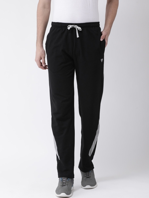 

Club York Men Black Solid Straight-Fit Track Pants
