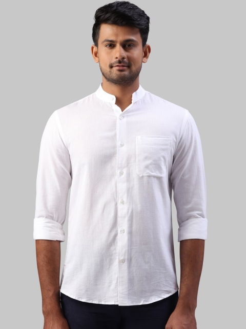 

Raymond Men White Regular Fit Solid Casual Shirt