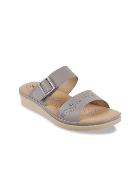 

Mochi Women Grey Solid Heels
