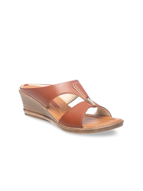 

Khadims Women Tan Brown Solid Heels